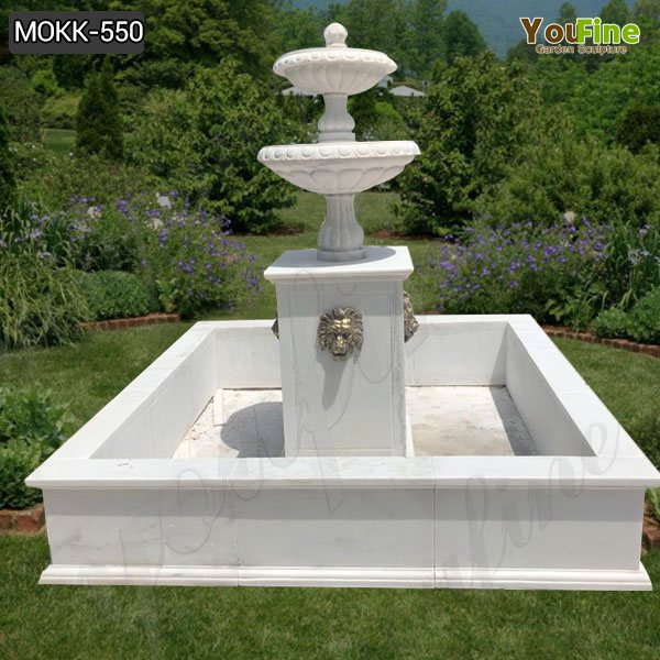 Cheap Tiered High Quality Garden Marble Decoration Water Fountain Design MOKK-550