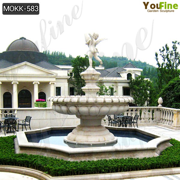 Garden Decoration High Quality Marble Angle Water Fountain Manufacturer BOKK-583