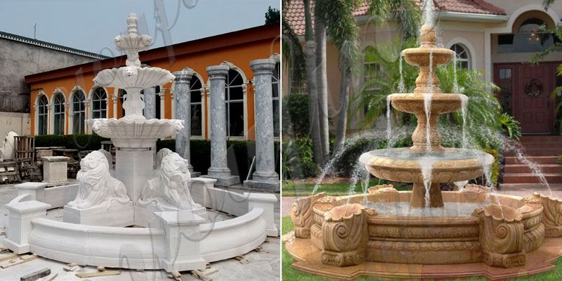 High Quality Garden Marble Decoration Water Fountain Design MOKK-550