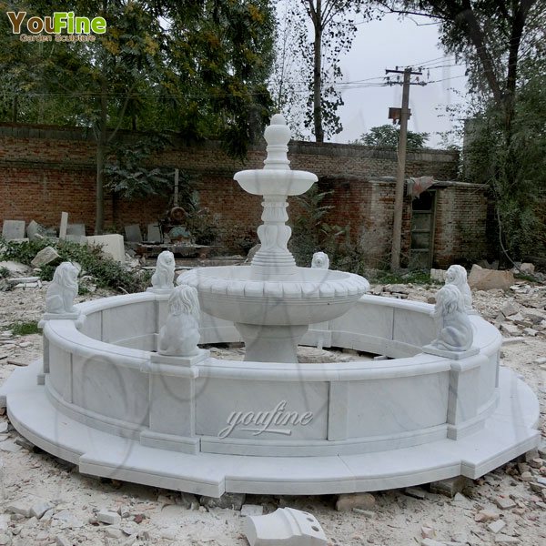 Greek Statue Hand Carved Water Fountain for Estate–MOKK-107